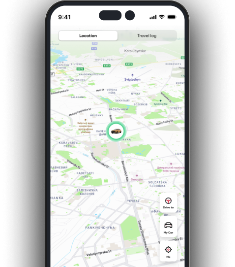 Car location map